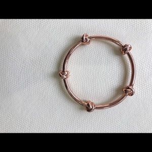 Rose gold knot bracelet